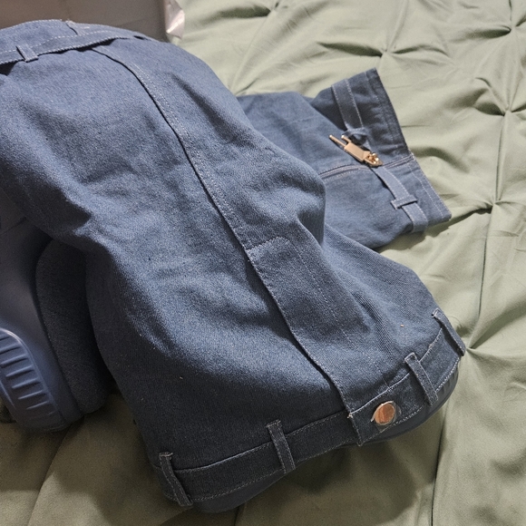 Blue jean wedge heal boot size 8 - Picture 3 of 5